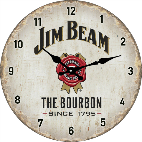 Posh Clock – Jim Beam Whisky 17cm – Posh Home